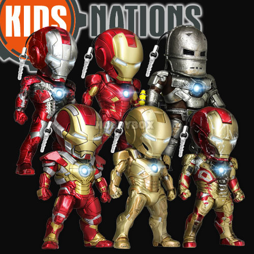 (입고) 아이언맨 3 (Iron Man 3) LED 이어폰 플러지(Earphone Plug) 시리즈 3 / 키즈네이션스(Kids Nations)