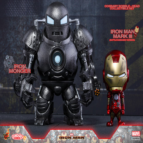 (입고) 마크(Mark) 3 배틀 데미지드 버전(Battle Damaged ver.) &amp; 아이언 몽거(Iron Monger) 코스베이비(Cosbaby(S)) 보블 헤드(Bobble-Head) Series / 아이언맨(Iron Man) 3