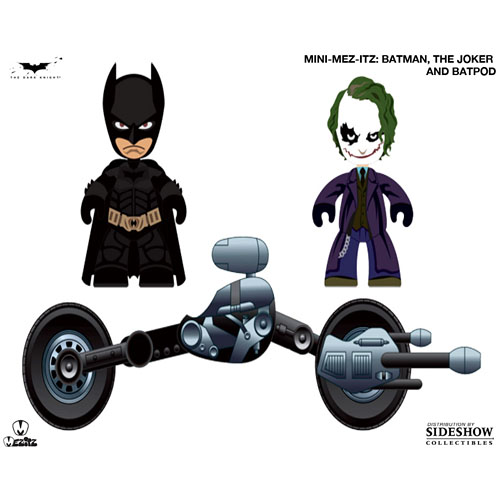 (예약마감) Batman, Bat-Pod and The Joker 5cm Mini MEZ-ITZ / 다크나이트(The Dark Knight)