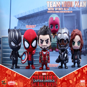 (입고) 팀 아이언맨(Team Iron Man) with 스파이더맨(Spider-Man)  코스베이비(Cosbaby) Set / 캡틴 아메리카 시빌워(Captain America : Civil War)